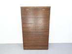 Vintage archiefkast donker eiken roldeur, Huis en Inrichting, Kasten | Roldeurkasten en Archiefkasten, Ophalen, Gebruikt, 100 tot 150 cm