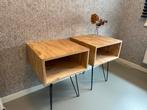Nachtkast 2 stuks of sidetable - Industrieel / Scandinavisch, Ophalen of Verzenden, Zo goed als nieuw