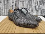 Floris van Bommel Premium zwart/zilver schoenen - Maat 44, Verzenden, Zwart, Floris van Bommel, Zo goed als nieuw