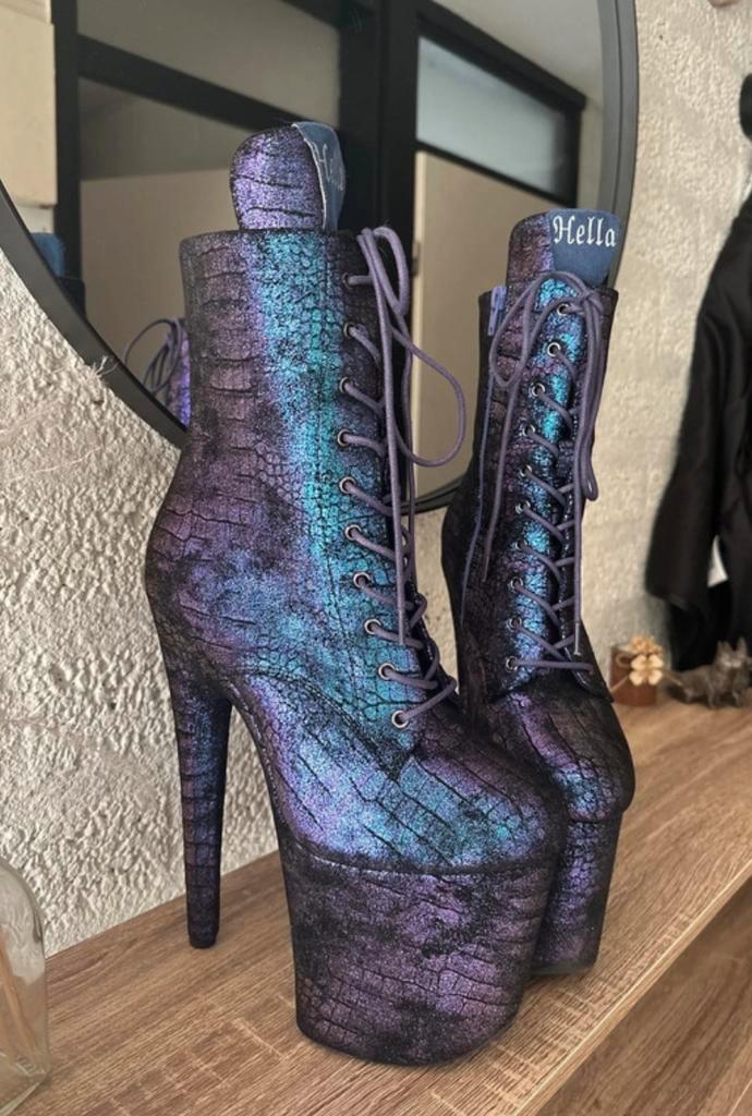 Hella heels pleasers hoge hakken laarzen paaldansen, Kleding | Dames, Schoenen, Nieuw, Dansschoenen, Overige kleuren, Verzenden