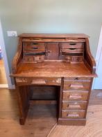Secretaire - houten bureau met veel lades, Gebruikt, Ophalen