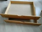 Twee bedlades massief grenen. H17 x D68 x B98, Ophalen, Gebruikt, Eenpersoons, 200 cm