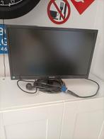 Philips 223V5L LED Monitor – 21.5 inch – VGA – Incl. Kabels, Ophalen, Zo goed als nieuw, VGA, LED