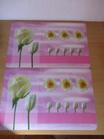 2 Placemats met rozen., Ophalen of Verzenden, Nieuw, Bord