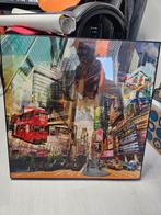 Schilderij Azië - Stadsgezicht, Gebruikt, 50 tot 75 cm, Ophalen of Verzenden, Schilderij