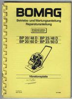 Bomag BP 20/48D 20/60D 23/48D 23/60D - Bedienungsanleitung, Ophalen of Verzenden, Gebruikt