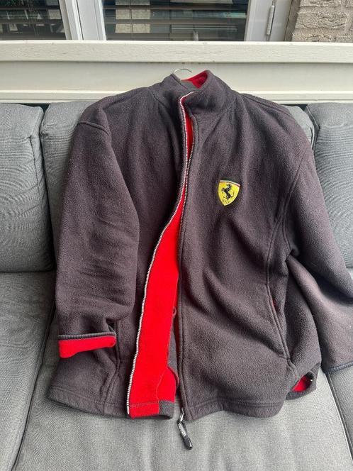 Originele Ferrari fleece heren jas XXL, Kleding | Heren, Jassen | Zomer, Gedragen, Overige maten, Zwart, Verzenden