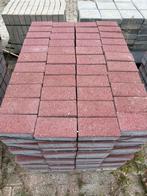 Betonstraatstenen klinkers 20 m2 rood structuur keiformaat, Tuin en Terras, Tegels en Klinkers, Ophalen, Klinkers, Nieuw, 10 m² of meer