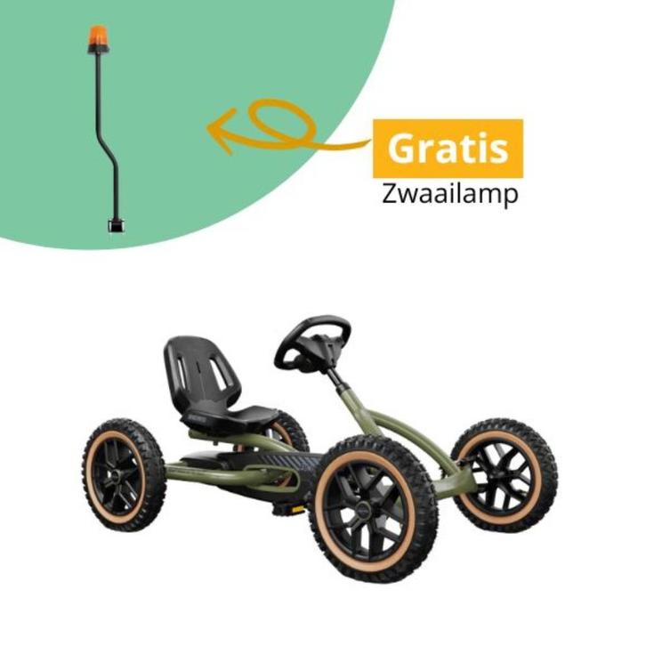 Gratis zwaailamp bij aankoop van een Berg Buddy skelter, Kinderen en Baby's, Speelgoed | Buiten | Skelters, Nieuw, Berg, Vrijloopautomaat