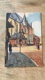 Oude ansichtkaart Zwolle 1945 Markt Pastel Dons, Ophalen of Verzenden, 1940 tot 1960, Gelopen, Overijssel