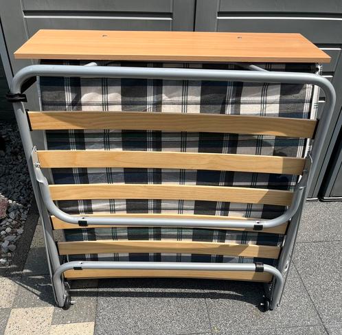 Opklapbed, Huis en Inrichting, Slaapkamer | Slaapbanken, Zo goed als nieuw, 200 cm, Eenpersoons, Ophalen