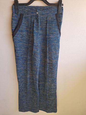 Nieuwe blauw gemeleerde stretch broek van Wow to Go, maat XS beschikbaar voor biedingen