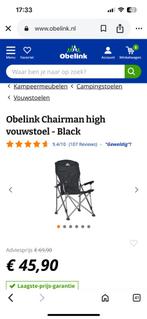2. Camping vouwstoel, Caravans en Kamperen, Kampeermeubelen, Ophalen, Zo goed als nieuw, Overige