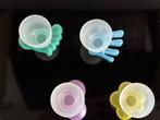 4 leuke kunststof eierdopjes, Overige materialen, Overige typen, Ophalen of Verzenden, Zo goed als nieuw