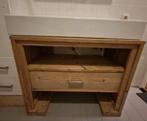 Steigerhout badmeubel met grote wastafel 100cm MOET NU WEG, Ophalen, 25 tot 50 cm, 50 tot 100 cm, Minder dan 100 cm