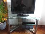 Modern televisie meubel ( met draaibaar t.v. plateau )., Ophalen, 50 tot 100 cm, Zo goed als nieuw, Glas
