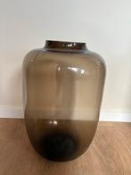 Vaas, Huis en Inrichting, Ophalen, 50 tot 75 cm, Zwart, Glas