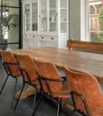 4 Eetkamerstoelen, Ophalen, Gebruikt, Bruin, Vier