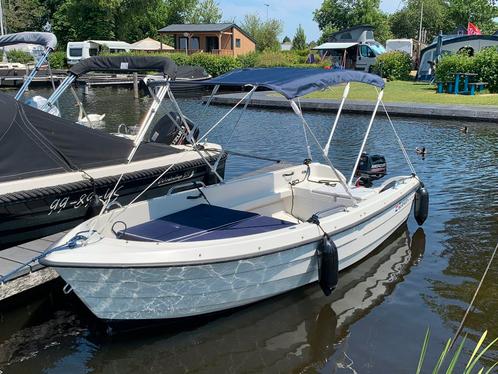 Mooie vaarklare polyester RYDS boot met motor en trailer, Watersport en Boten, Vis- en Consoleboten, Gebruikt, Tot 10 pk, 3 tot 6 meter