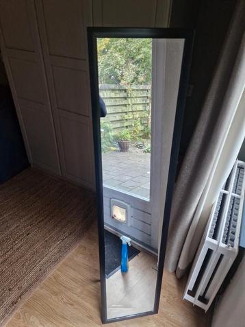 Staande passpiegel met Zwarte Lijst beschikbaar voor biedingen