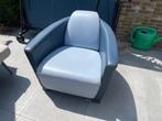 stoel, Huis en Inrichting, Stoelen, Ophalen, Gebruikt, Blauw, Leer