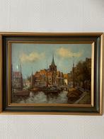 Antiek Haven Schilderij Gesigneerd, Antiek en Kunst, Kunst | Schilderijen | Klassiek, Ophalen