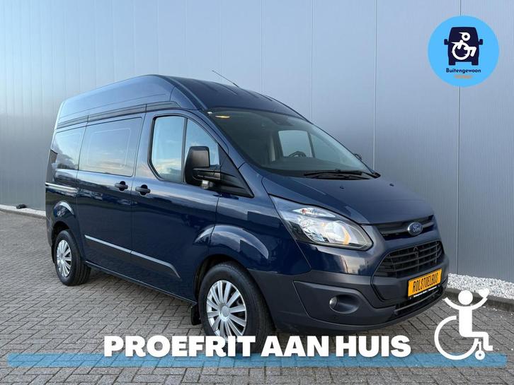 Ford Transit Custom 12/2017 Automaat Rolstoelbus Meerijder, Auto's, Bestelauto's, Bedrijf, Te koop, Aangepast voor mindervaliden