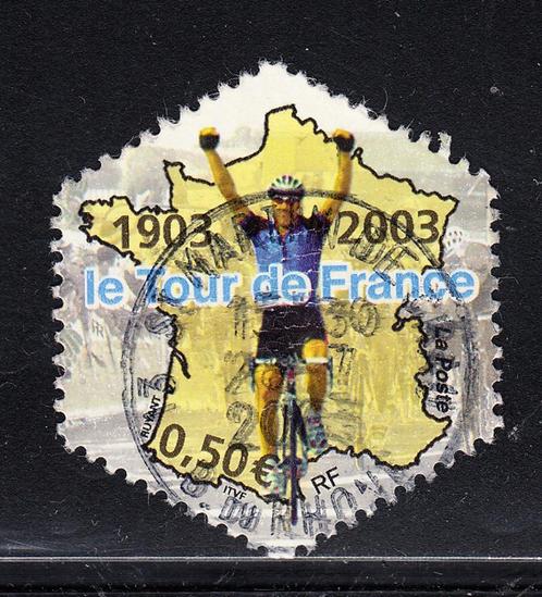3321 - Frankrijk michel 3725 gestempeld , 100 jaar Tour de F, Postzegels en Munten, Postzegels | Europa | Frankrijk, Gestempeld