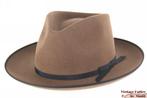 Gleufhoed Stetson beige bruin vilt 55 = S tot XS nieuw, Kleding | Heren, Hoeden en Petten, Stetson (hand-crafted), Hoed, Nieuw