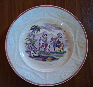 Antiek Georgian Transferware Bord beschikbaar voor biedingen