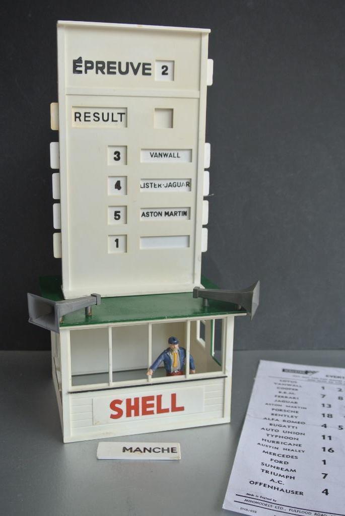 Scalextric EVENT BOARD and HUT voor autoracebaan 1964 RETRO, Kinderen en Baby's, Speelgoed | Racebanen, Gebruikt, Elektrisch, Overige merken