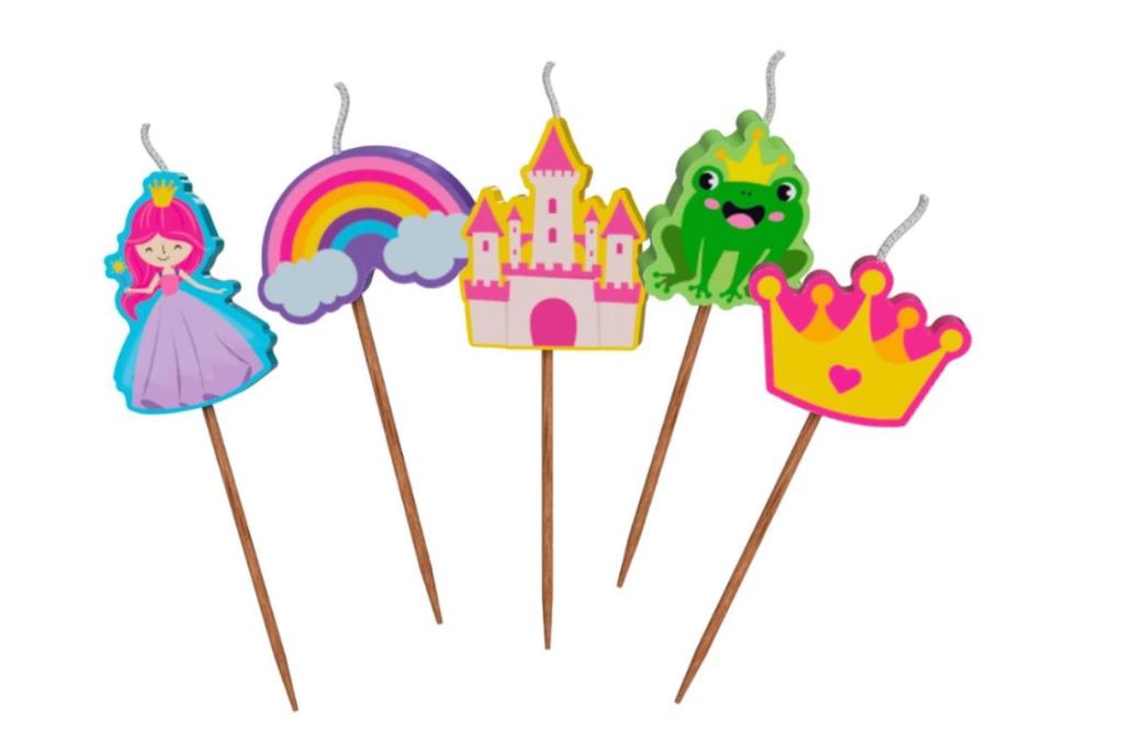 5 Prinsessen verjaardag kaarsjes taart of cupcakes, Ophalen of Verzenden, Nieuw, Taarten of Cupcakes, Versiering