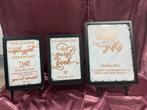 Bruiloft Borden Set, Ophalen of Verzenden, Nieuw, Versiering, Geboorte of Huwelijk
