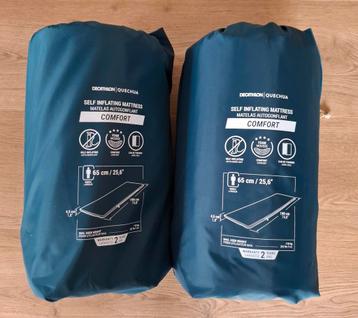 2x Quechua selfinflating slaapmat Comfort 190x65x4.5 cm. beschikbaar voor biedingen