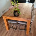 teakhouten eetkamertafel van 100x200cm, Huis en Inrichting, Ophalen, Gebruikt, 200 cm of meer, 50 tot 100 cm
