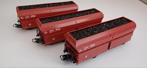 3 stuks Märklin 4725 H0 Zelflosser van de NS met kolen., Hobby en Vrije tijd, Modeltreinen | H0, Zo goed als nieuw, Wagon, Wisselstroom