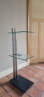 Design Audio Meubel met Glazen Planken, Ophalen of Verzenden