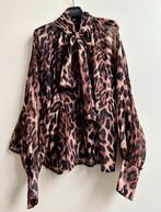 FEELKOO losvallende leopard top met strik mt S/M en M/L, Parijs, Nieuw, Ophalen of Verzenden, Lange mouw