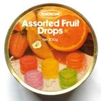 Vintage Blik Retro Verzamelen Assorted Fruit Drops Simpkins, Ophalen of Verzenden, Gebruikt, Overige