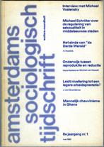 Amsterdams sociologisch tijdschrift 8-1, Sociale wetenschap, Ophalen of Verzenden, Zo goed als nieuw