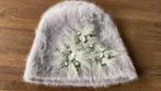 Angora muts met applicatie, Verzenden, Zo goed als nieuw, Muts