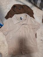 Vintage H&M 2 Divided Blousen - Beige  en bruin, Ophalen of Verzenden, Zo goed als nieuw, Beige, Boven de knie