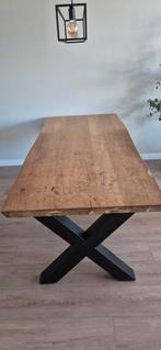Metalox boomschors eetkamertafel, b100Xd230xh77., Ophalen of Verzenden, Gebruikt
