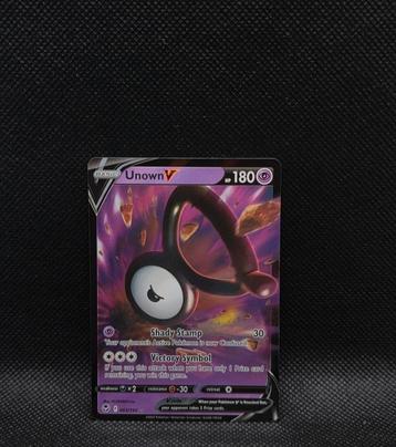 Pokémonkaart – Unown V (Silver Tempest 065/195) – Ultra Rare beschikbaar voor biedingen