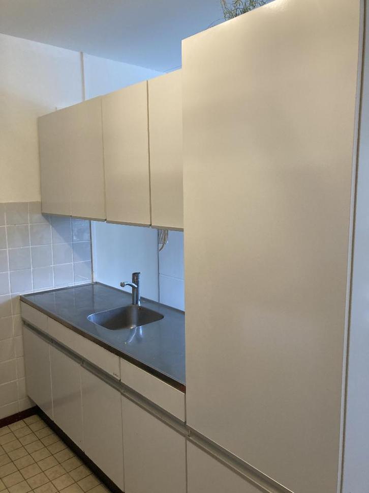 keuken, Huis en Inrichting, Keuken | Complete keukens, Gebruikt, Enkelwandige keuken, Wit, Greeploos, Ophalen