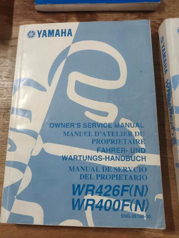 Yamaha WR400-WR426 en WR450 Service Manual beschikbaar voor biedingen