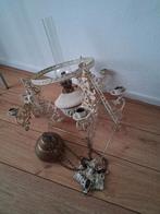 Brocante Vintage olielamp Hanglamp met Kaarsenhouders, Antiek en Kunst, Antiek | Lampen, Ophalen