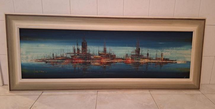 Schilderij van kunstenares “Yvette”, Antiek en Kunst, Kunst | Schilderijen | Modern, Ophalen of Verzenden