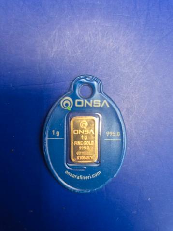 1 gram goudbaar ONSA - 995.0 Fijn Goud beschikbaar voor biedingen