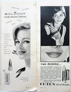 22 vintage advertenties reclames schoonheidsproducten 26-62, Verzamelen, Merken en Reclamevoorwerpen, Ophalen of Verzenden, Gebruikt